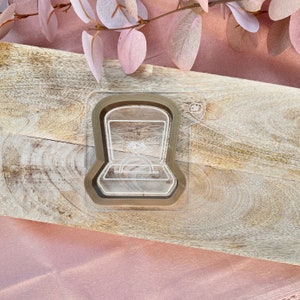 Ring Box Cookie Cutter Embosser Stamp Wedding image 3