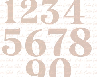 Numbers Cookie Cutter Birthday