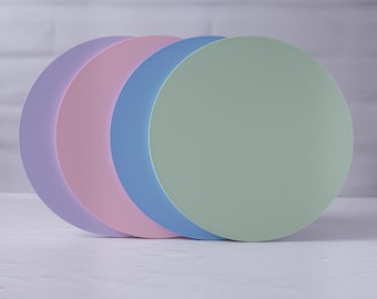 Plateau à gâteau réutilisable Édition Été – Bord lisse | Base à gâteau minimaliste | 10-30 cm | Fabriqué en Allemagne