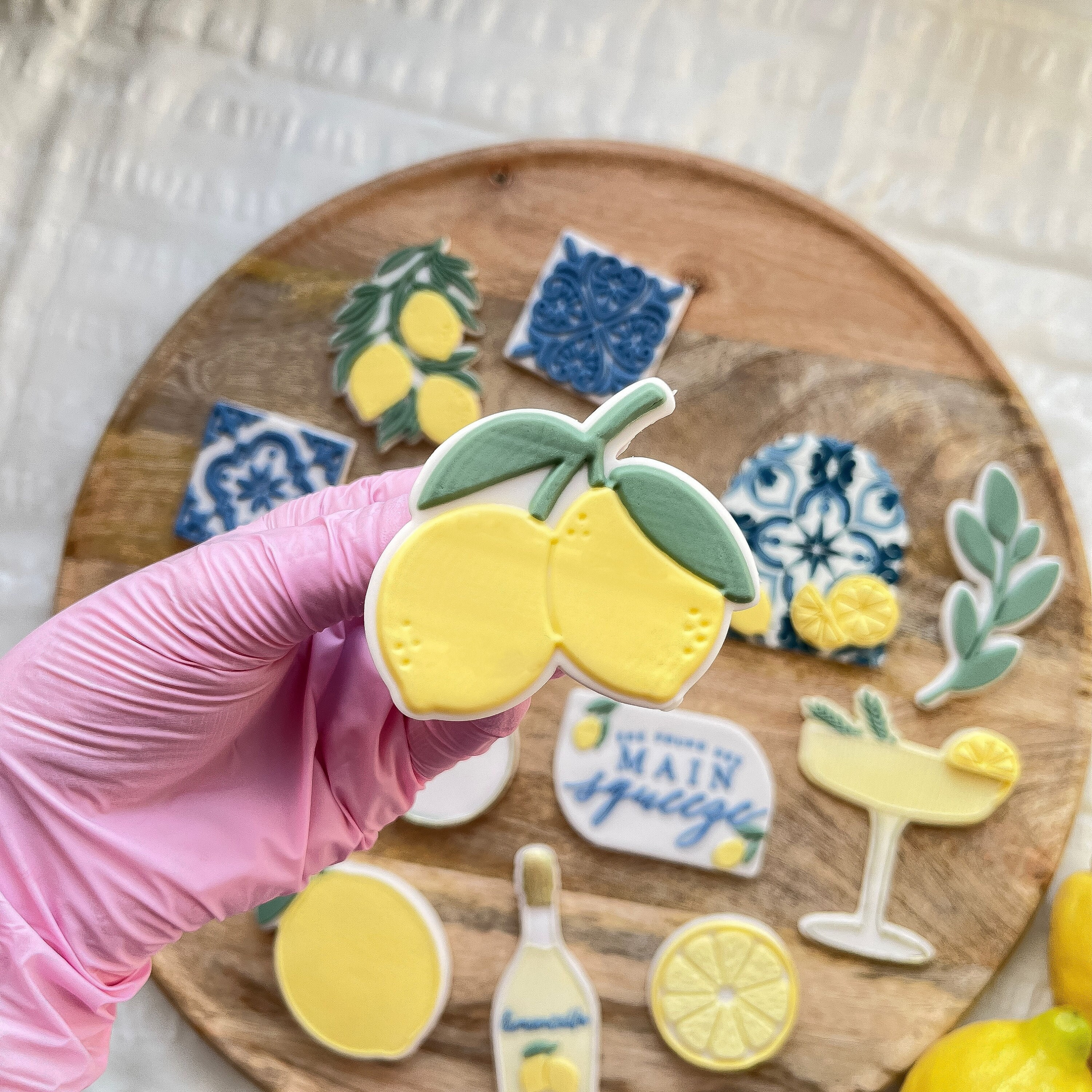 Lemon Duo Cookie Cutter Embosser Stamp Wedding Amalfi Coast