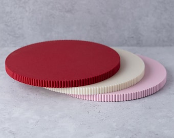 Base per torta riutilizzabile, edizione San Valentino - Bordo ritorto | Base per torta moderna e ondulata | 10-30 cm | Prodotto in Germania