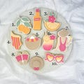 Summer Vibes Cookie Cutter | Stamp Set \u2013 Party, Beach Girl, Sunglasses & More \u2013 Perfect for summer parties