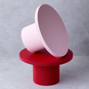 Alzata per torta intrecciata, edizione San Valentino – Espositore per torta innovativo, design a coste, Cookie Cutter Factory