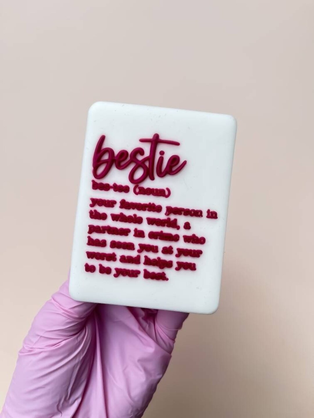 Bestie Definition Best Friend Embosser Cookie Stamp Fondant Etsy