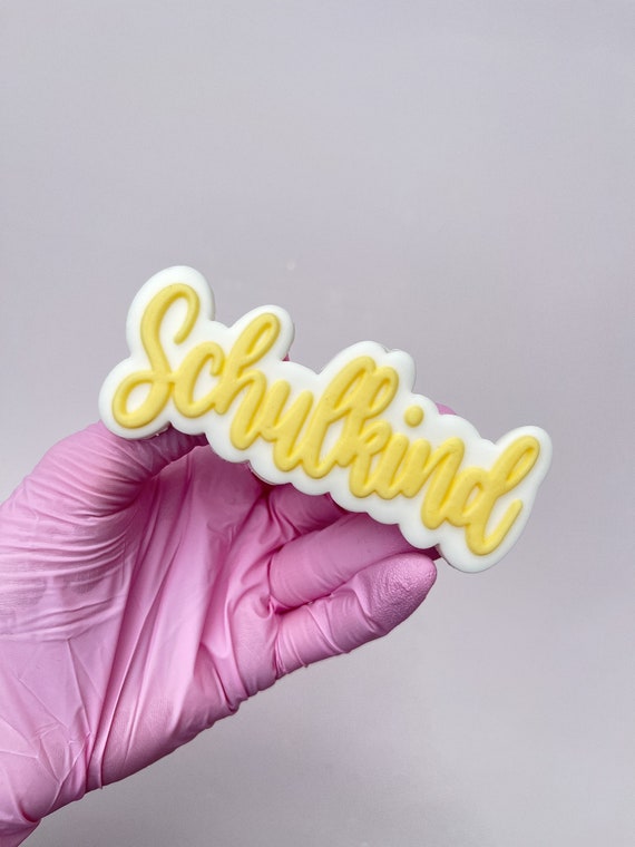 Schulkind Lettering  Cookie Embosser & Cutter Fondantstempel Einschulung