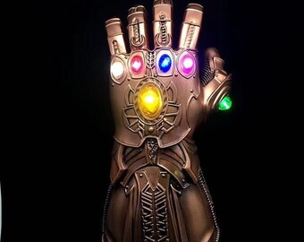 Thanos Infinty Stone Gauntlet - Full Sized - 1:1 Scale - LED - Latex - Avengers Replica - Fast And Free Shipping