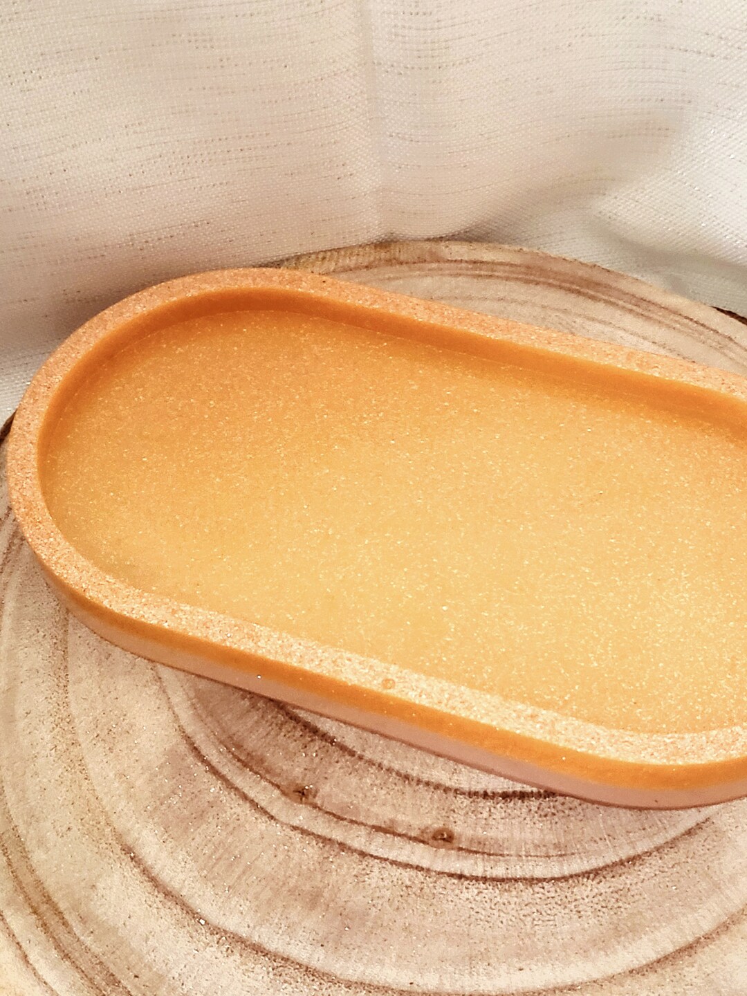 Trinket Tray Soap Dish Key Tray Display Dish Gold Glitters Homeware