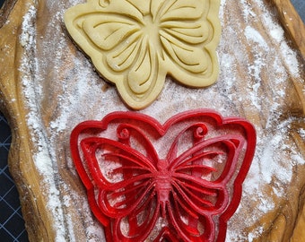 Butterfly Cookie Cutter, Single, Straight Wing Design