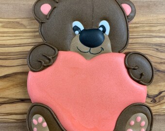 Bear with Heart Cookie Cutter