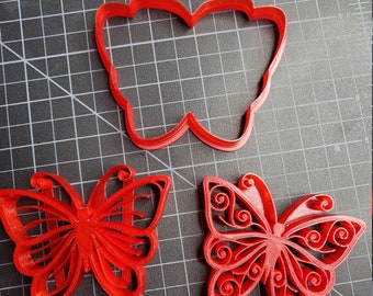 Butterfly Cookie Cutters, Two Designs in One