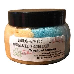 Moisturizing Sugar Scrub (100% Natural) 7.7 Ounce Wide Mouth jar