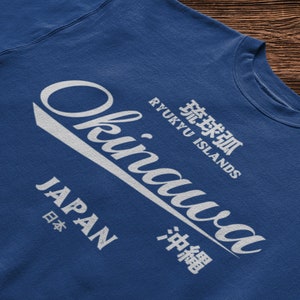 Okinawa Japan Vintage Souvenir Minimalist Street Wear Shirt for Men and Women.