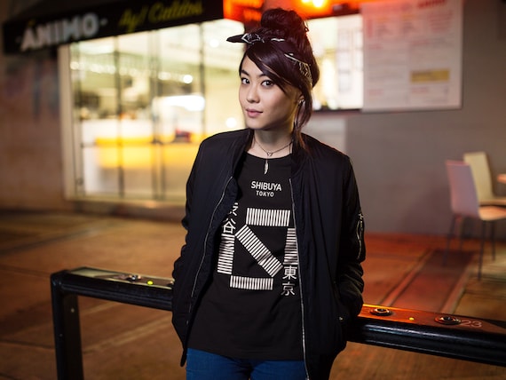 Japanese Shibuya Crossing Minimalist Tee, Shibuya Tokyo T-shirt