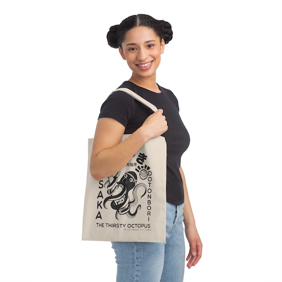 Japanese Takoyaki Osaka Graphic Canvas Tote Bag | Custom