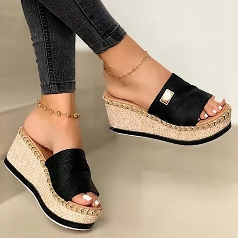 Wide Wedge Shoes - Etsy