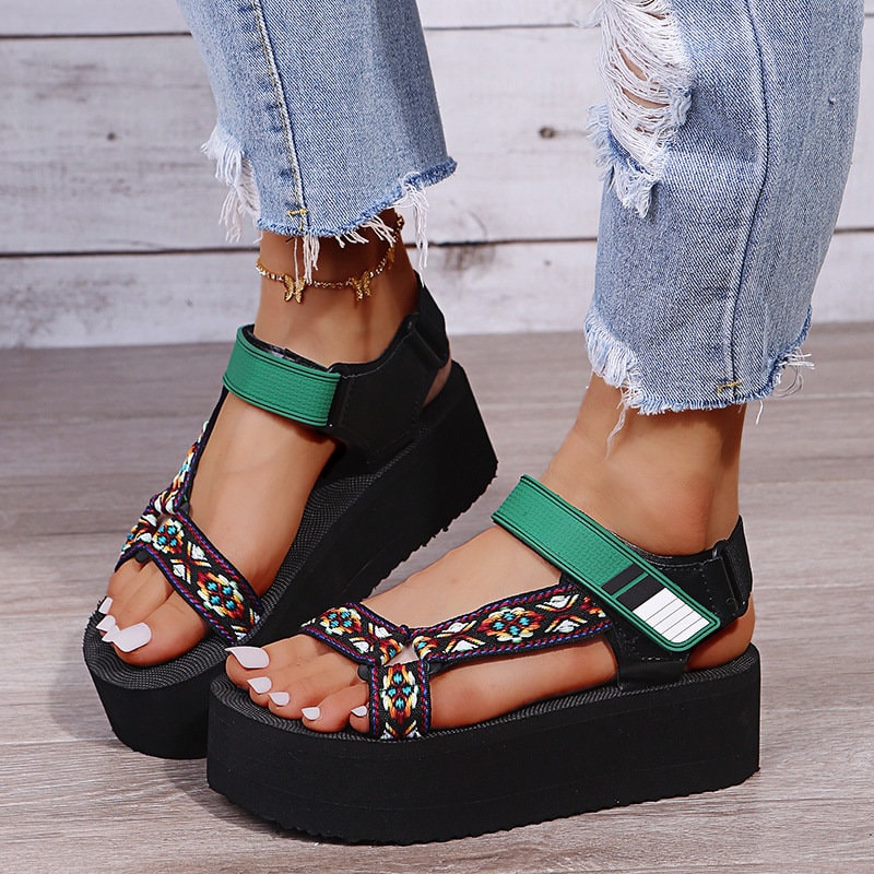 Women's Platform Sandals Teva Dupe Teva Sandals - Etsy UK