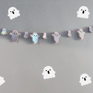 Pink Ghost Banner, Halloween Ghost Banner, Halloween Party Decorations, Pink Halloween, Cute Ghost Halloween Decor