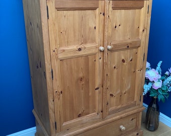 Free delivery: Gorgeous Solid Pine Wardrobe / Linen Press