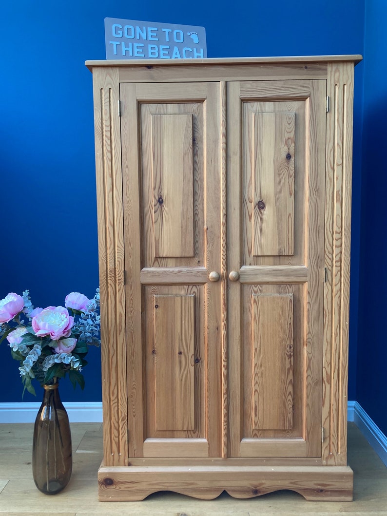 Free Delivery Solid Pine Wardrobe 1 Remaining Etsy UK