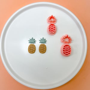 Pineapple Clay Cutter ~ Fruit Clay Cutter ~ Polymer Clay Cutter