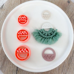 Macrame Floral Clay Cutter ~ Polymer Clay Cutter