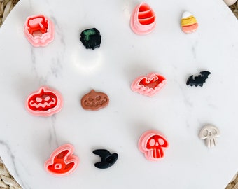 Halloween Stud Pack ~ Fall Autumn Polymer Clay Cutters ~ Clay cutting tools