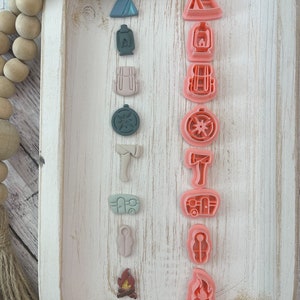 Camping Pack Clay cutter ~ Summer Polymer Clay Cutter