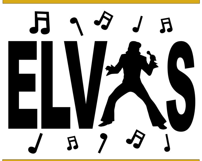 Elvis Digital Design for Cards, Posters, Anything. SVG / PNG / EPS ...