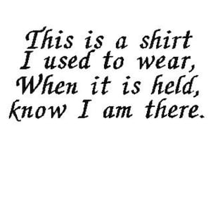 Il s'agit d'un fichier de broderie numérique de poème de chemise