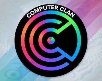Computer Clan Iridescent Sticker