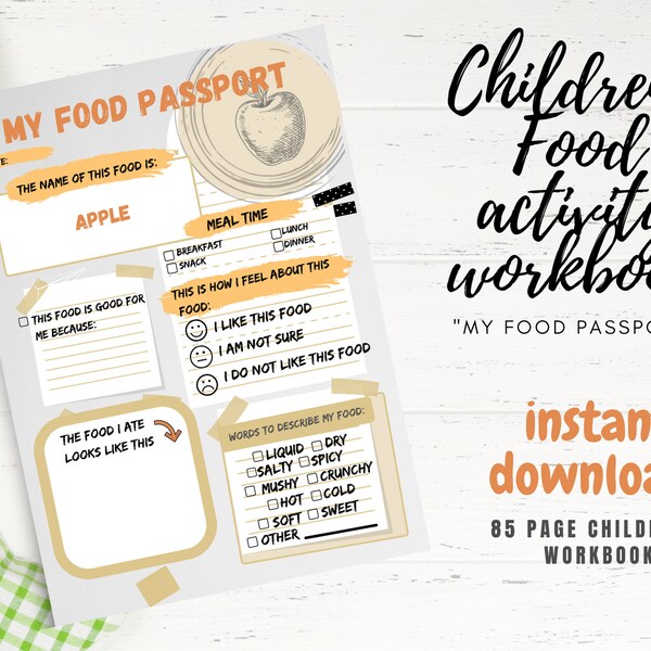 Food Passport - Etsy