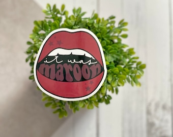 Naklejka To Było Maroon Lips T Swift