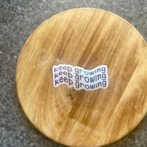 Keep Growing Sticker, Motivational Sticker, Mental Health Sticker, Self Love Sticker, Water Bottle Sticker, Best Friend Gift, Positivity