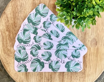 Monstera Plant Bookmark, Book Lover Gift
