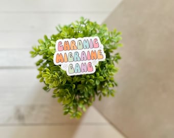Chronic Migraine Gang Sticker, Water-Resistant Vinyl