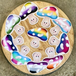 LGBTQ+ Pride Flag Mushroom Stickers