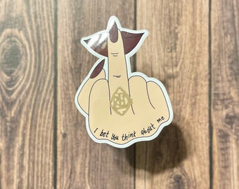 I Bet You Think About Me Sticker, Swiftie Laptop Decal