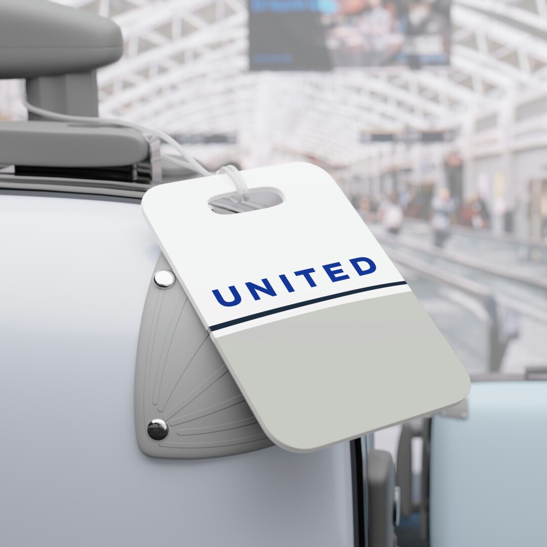 United Airlines Luggage Tag Etsy