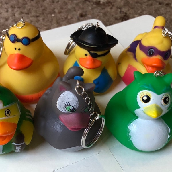 Rubber Duck Keychain Etsy