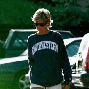 Northwestern University Sweatshirt, Princess Diana Sweatshirt, 90s Vintage College Unisex T-shirt/Sweatshirt/hoodie