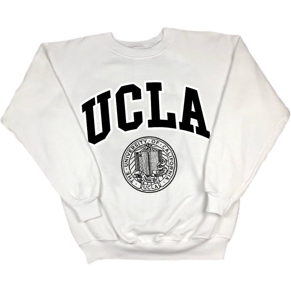 UCLA Bruins NCAA College Crest H&M White Sweater Sweatshirt  Women's Extra Small