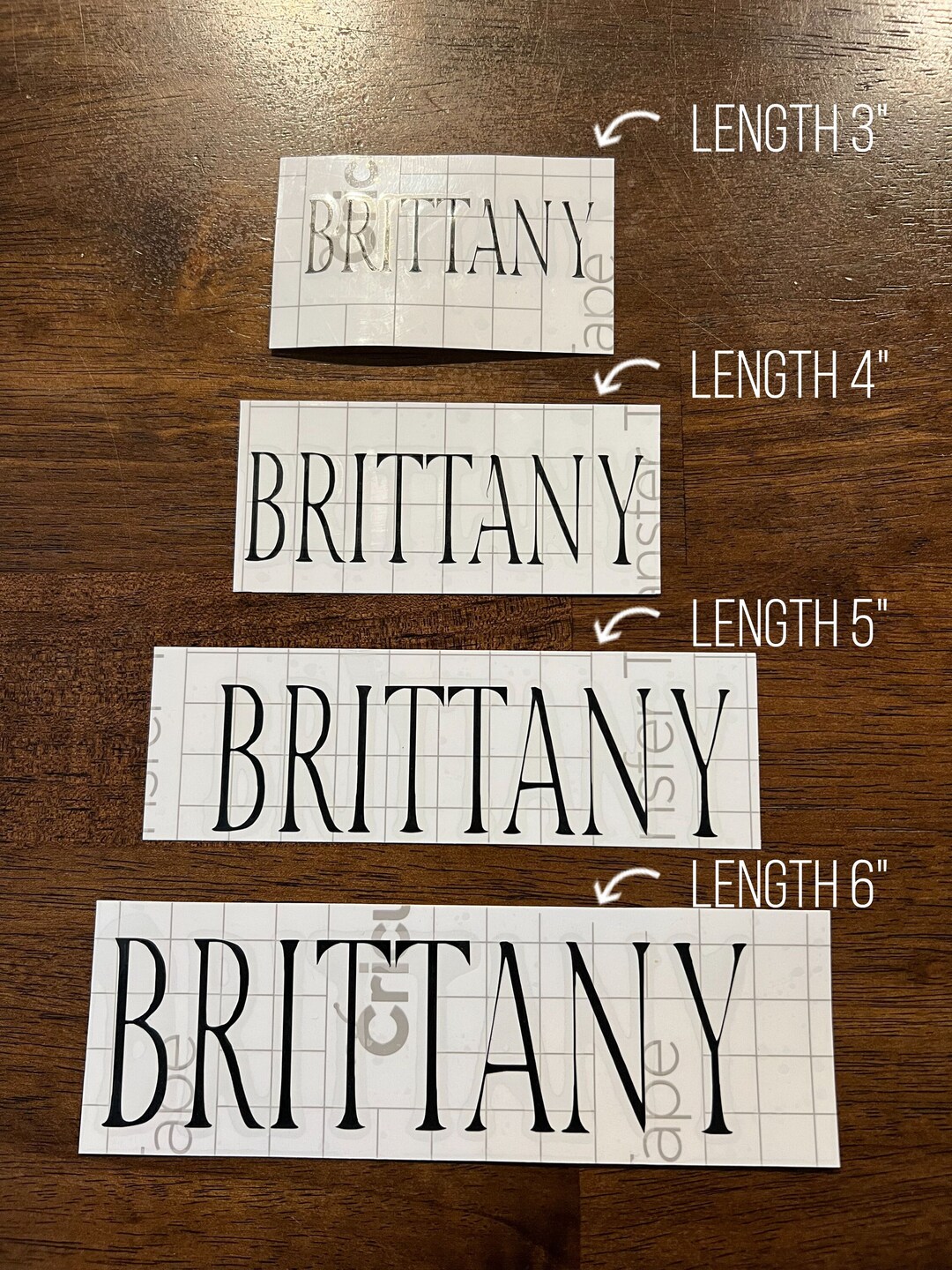 Name Vinyl Stickers Matte Finish Custom Vinyl Decal Personalized Label ...