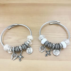 White Mix Charm Bracelet