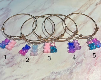 Multicolor Gummy Bear Bangle Bracelet