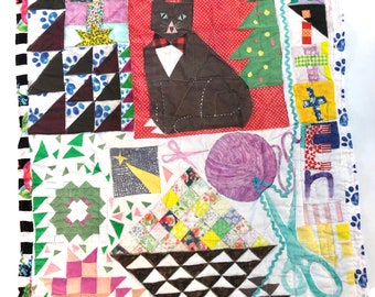 Christmas Cat Quilt