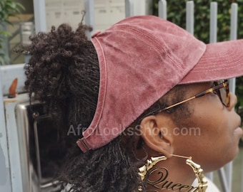 Polyester open ponytail cap – special for locks & braids – unisex and adjustable