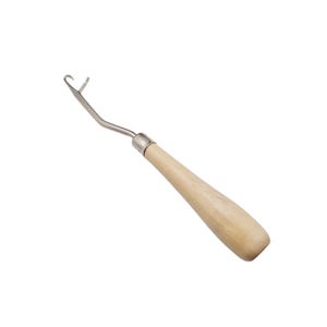 Crochet latching pro – manche en bois ultra solide pour dreadlocks/locks moyennes à épaisses