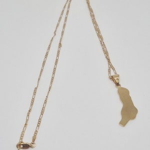 Collier Pendentif Carte Île Maurice - Bijou Homme Ou Femme - Cadeau Fête Des Mères/Pères Bijoux île Maurice