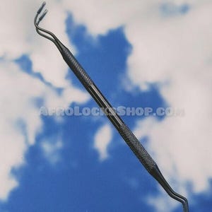 Double-pointed needle for undoing locks / dreadlocks - non-slip precision tool made of steel - international shipping (DOM-TOM included)