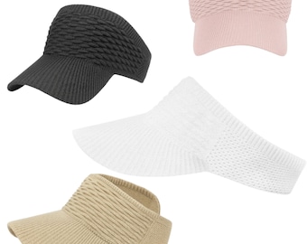 Unisex cotton & polyester visor – stretch band for dreadlocks, braids, buns – 3 colors – international shipping to French overseas territories